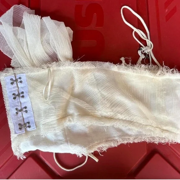 Hyein Seo Off-White Prom Cami Crop Top Tank